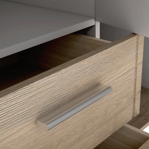 Szafa z lustrem i szufladami 140 cm Dąb Sonoma